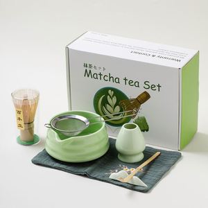 Juego de Regalo de 5 Tazas de Cerámica Ecológicas Color Verde Mate Chino Personalizadas, Duraderas, para Café y Té - Product Image 5