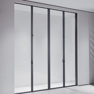 Cloison en verre sans cadre Double paroi en verre trempé Portes coulissantes de haute qualité pour porte de séparation de bureau - Product Image 6