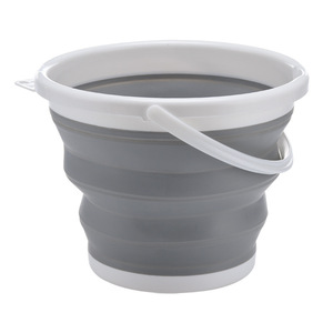 Cubo Plegable Portátil con Tapa de Silicona y Plástico, Multifuncional para Exteriores, Lavado de Autos, Pesca, Viajes y Uso Doméstico - Product Image 4