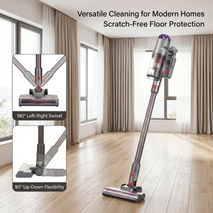 PC703 Cordless 2-in-1 Stick Vacuum Cleaner 9.5kPa Suction 25.9V Lightweight Handheld Vacuum For Home Pet Hair Hard Floor Carpet - Product Image 4