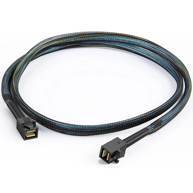 SFF-8643 Mini SAS HD Cable 12Gbps 36Pin 4i Internal Data Transfer Cable for Computer Pure Copper Core Nylon Server RAID Storage