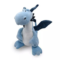 Jouet en peluche Dragon bleu personnalisé de haute qualité jouet en peluche en coton doux PP remplissage mignon cadeau d'anniversaire jouet de dinosaure en gros