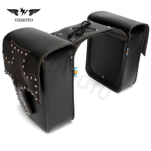 Sacoche de selle universelle en cuir YHMOTO pour moto Harley - Product Image 6