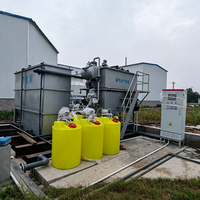 Équipement de purification des eaux usées pour usine de transformation alimentaire et de boissons, station de traitement des eaux usées intégrée à flottation d'air montée sur skid