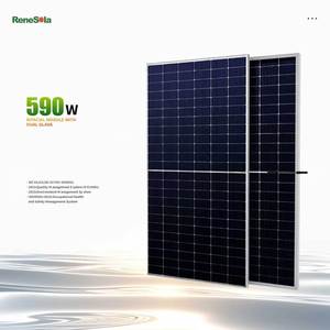 Panel Solar Rene de 590W TOPCON con Doble Cristal de Alta Eficiencia y 15 Años de Garantía - Product Image 1