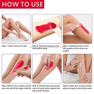 Lifestance 500g Rose Rose parfumée épilation bloc de cire dépilatoire - Product Image 4