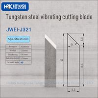 JWEI Serie Wolframkarbid Oszillierende Klinge Hochverschleißfeste Vibrationsmesser für Leder-, Schaum- und Kartonschneiden, J321