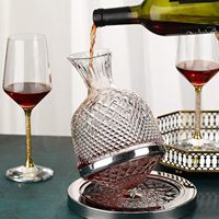 Carafe à vin créative design Tumbler 1500ml, distributeur pour Vodka, Vin, Liqueur, Bourbon, Whisky, aérateur de vin en verre