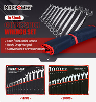 Набор комбинированных гаечных ключей MAXPOWER 23 шт. CRV, набор инструментов