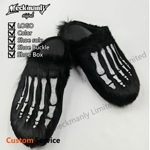 Pantuflas de Felpa Personalizadas con Bordado, Sandalias Cálidas para Hombre - Product Image 5