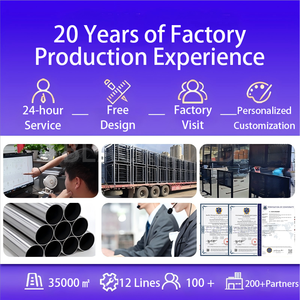 Recinzione in acciaio per pedoni portatile con rivestimento in PVC con telaio zincato barriera di controllo della folla per concerti recinzione temporanea - Product Image 4