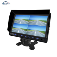10.1 pouces HD AHD caméra de recul avec 4/8 canaux affichage voiture TFT LCD écran autonome camion Quad moniteur Bus tête haute affichages