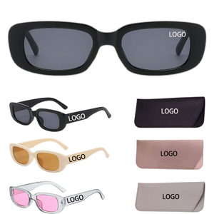 2235 نظارات شمسية بالجملة بشعار مخصص، إطار بلاستيكي صغير، ألوان الحلوى، تصميم عصري قديم - Product Image 3