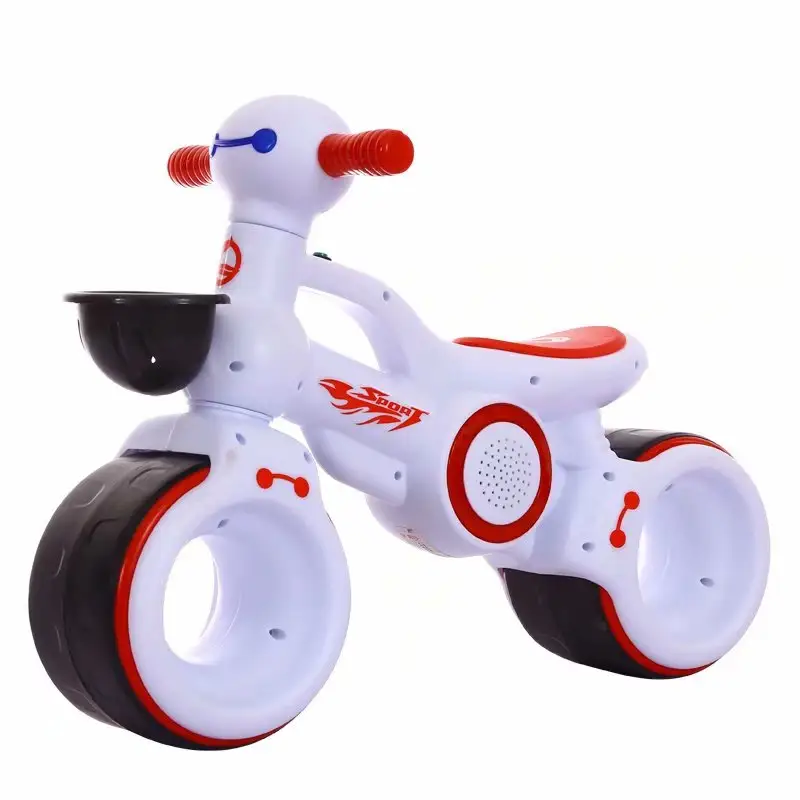 Minibicicleta de equilibrio para niños, marco de acero suave con juguete, estilo de potencia, 2021