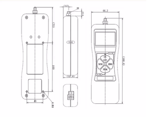 Compteur de Tension de poussée à affichage numérique série ZP 0-100 kg dynamomètre manomètre Machine d'essai de Tension - Product Image 2