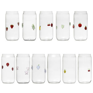 Tazas personalizadas de borosilicato alto, vaso de agua para bebidas creativas para el hogar, lata de vidrio estilo flor pegajosa para jugo, té de la leche - Product Image 1