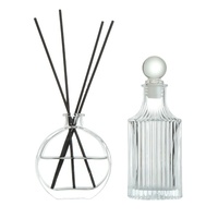 Bouteille en verre vide pour huile aromatique avec bâtonnets diffuseurs, désodorisant, parfum, flacon diffuseur en verre avec emballage 200ml
