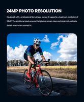Nouvelle caméra de sport de moto étanche 5K double écran 30m avec stockage MicroSD antichoc et grand angle 170