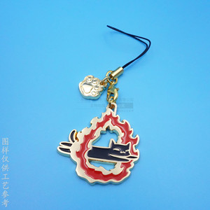 Sangles de téléphone en métal Anime, breloques en alliage personnalisées, accessoires décoratifs pour mobiles - Product Image 4
