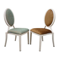 Chaise Louis empilable moderne en tissu pour mariage, café, restaurant, salle de réception, chaise de fête élégante en aluminium