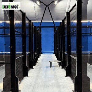 LUX <span class=keywords><strong>Terrain</strong></span> de <span class=keywords><strong>Padel</strong></span> Panoramique Intérieur 20 * 10M Standard, Cadre Noir Classique, Édition Personnalisée - Product Image 2