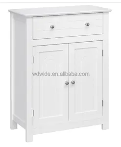 Modern 1 drawer 2 door living room storage cabinets in white color