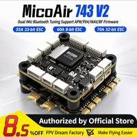 Controlador de Vuelo para Dron MicoAir743 V2 con IMU Dual para Ajuste de Parámetros, Compatible con Firmware APM/PX4/INAV/BF ESC