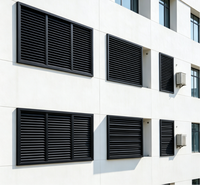 OEM ODM Façade murale à persiennes en aluminium de type Z fixe pour extérieur, décoration, protection contre la chaleur et la confidentialité