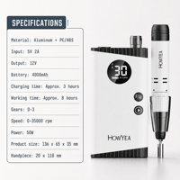 Machine à ongles rechargeable HOWYEA HY-1006A, lime électrique professionnelle pour salon de manucure, vente en gros