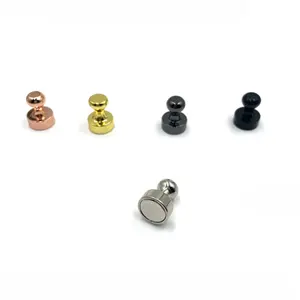 Colorful Magnetic acrylic push pins neodymium round magnets for whiteboard