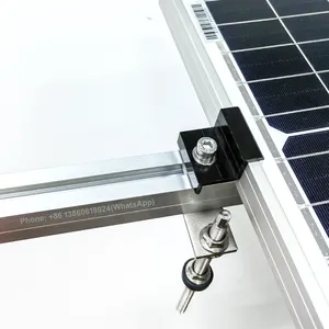 Ensemble complet 10kw Mini système de surveillance solaire domestique sur grille pour les toits Panneaux solaires Rail de montage et supports de boulon de suspension