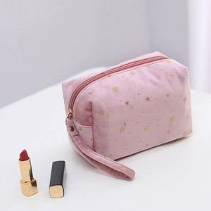 Muestra Gratis 2024 Nueva Bolsa de Maquillaje de Lujo de Alta Calidad con Logotipo Personalizado, Bolsa de Viaje con Cierre y Borlas, Bolsa de Maquillaje Portátil de Terciopelo - Product Image 6