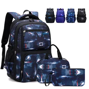 High Quality Boys Backpack Waterproof Backpacks For Teenagers School Bag Set school bags 3 pieces set