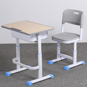 Conjunto de escritorio y silla escolar National Industry School KD04 con altura ajustable para estudiantes - Product Image 1