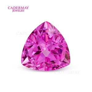 Cadermay Jewelry <b>Light</b> Rose Zircon <b>Triangle</b> Loose Stone For Jewelry Making Synthetic Lab Created Gemstone - Product Image 5