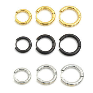 Petites boucles d'oreilles en acier inoxydable pour femmes/hommes, piercing d'oreille, <span class=keywords><strong>cartilage</strong></span>, tragus, cercle simple et fin, anti-allergique, <span class=keywords><strong>boucle</strong></span> d'oreille - Product Image 2