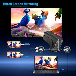 高品质全高清 HY320 双 WiFi6 1920*1080P 4K 解码 Android11 全志 H713 BT5.0 户外便携式投影仪 - Product Image 3