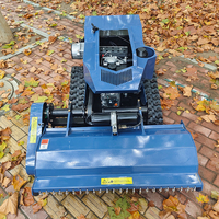 Tondeuse à fléaux électrique DIY 500 mm/800 mm/1000 mm à chenilles, télécommande, avec certificats CE et EPA, pour travaux de débroussaillage, directement de l'usine