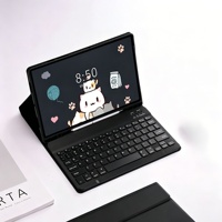 Étui clavier sans fil pour Samsung Galaxy S9 FE/S10 FE 10,9 pouces, Housse Folio légère avec support réglable et porte-crayon