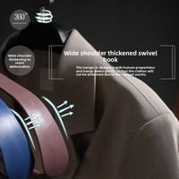 Cintre en plastique à épaules larges antidérapant pour costumes et blazers, design minimaliste épaissi, usage domestique, support à vêtements sans couture, évite les plis