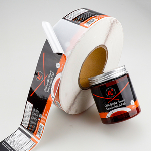 Tùy Chỉnh In Logo Tư Nhân Không Thấm Nước Cuộn Dính Gia Vị <span class=keywords><strong>Jar</strong></span> Sticker Hot Nước Sốt Thực Phẩm Bao Bì Chai Nhãn Cho <span class=keywords><strong>Jar</strong></span> <span class=keywords><strong>Container</strong></span> - Product Image 4