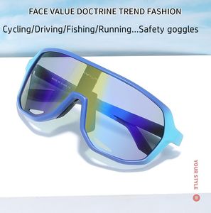 نظارات رياضية كبيرة الإطار من ليير للدراجات، نظارات واقية من الرياح، نظارات شمسية عالية الدقة مضادة للأشعة فوق البنفسجية 400 للاستخدام الخارجي للرجال والنساء - Product Image 2