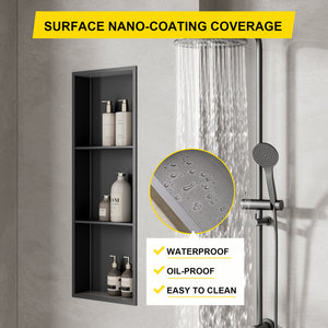Customized Bathroom Shower <strong>Niche</strong> with LED Light 304 Stainless Steel PVD Brushed Gold Inbouwnis Wall <strong>Niche</strong> Storage <strong>Built-in</strong> <strong>Niche</strong> - Product Image 2