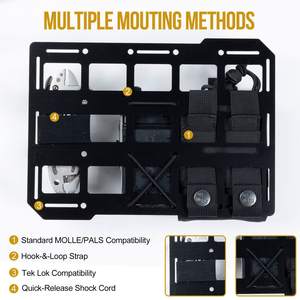 Nouvel organisateur de voiture multifonctionnel, tableau tactique pour siège arrière de moto, tableau Molle, rangement pour appuie-tête de voiture - Product Image 3