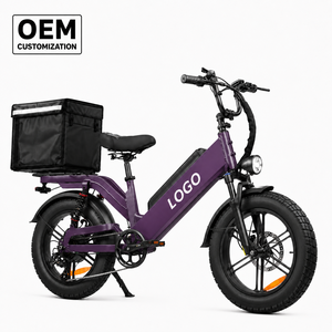 Bicicleta Eléctrica Personalizable D55 con Neumáticos Gruesos 20x4.0, Alcance de 128 km, Motor de Alta Velocidad de 750W para Empresas de Reparto - Product Image 1