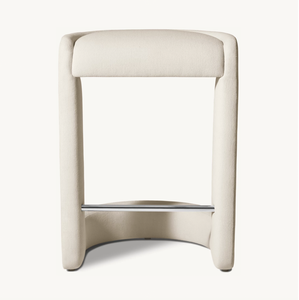 Taburete de comedor con diseño de asiento en voladizo posmoderno Sassanid OEM, taburete de bar y Mostrador de tela sin espalda <span class=keywords><strong>Alton</strong></span> - Product Image 2