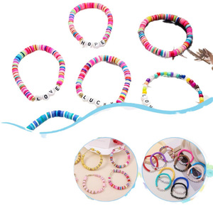 Polymer Clay Spacer Bead Kit DIY Jewelry Making Bracelet Necklace Loose Beads Box 24 Colors Assorted Sizes for Crafting - Product Image 5