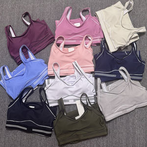 Conjunto Deportivo Ligero para Mujer, <span class=keywords><strong>Yoga</strong></span>, Alta Elasticidad, Transpirable, Bra y Leggings, <span class=keywords><strong>Ropa</strong></span> Deportiva Cómoda con Logotipo Frontal - Product Image 3