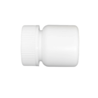 Flacon de médecine en plastique HDPE blanc de taille mini 30ML pour capsule de comprimés avec emballage pharmaceutique CRC ODM