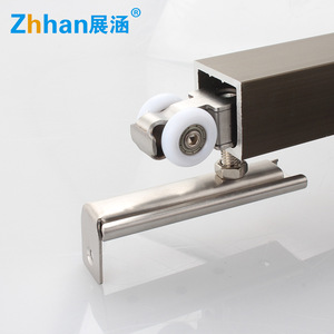 Rodillo de puerta de acero inoxidable Zhan Han de 4 ruedas con rodamiento silencioso para puertas correderas de madera y aluminio - Product Image 3